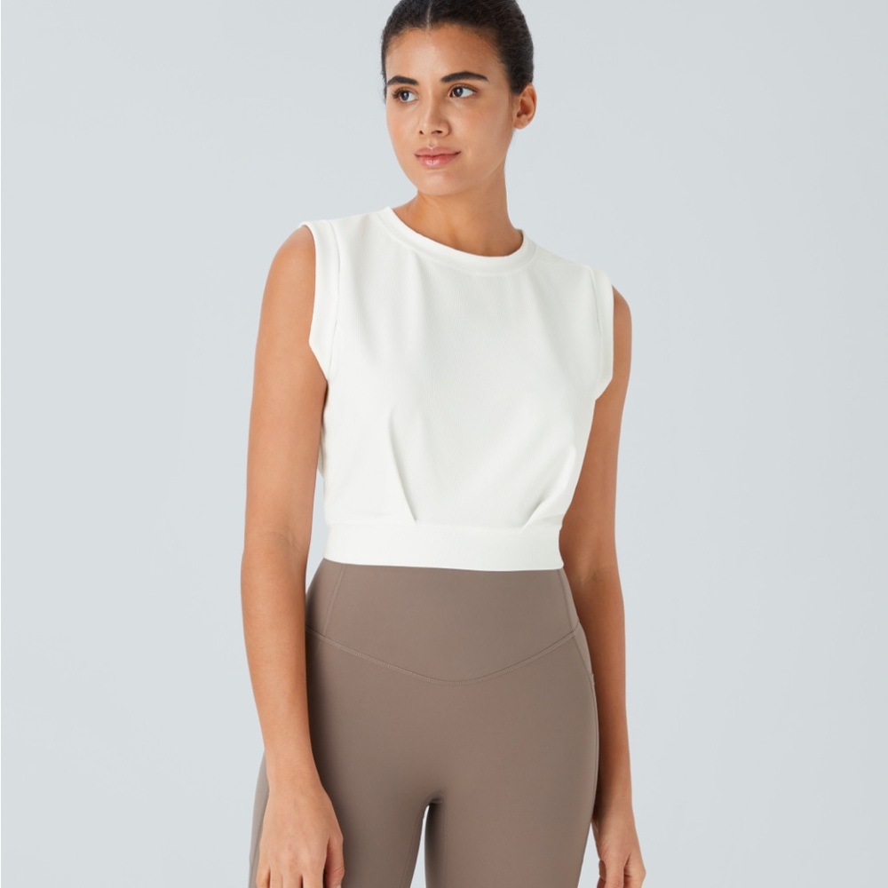 Patitoff White Sleeveless Women's Top